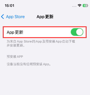 鼓楼苹果15维修中心如何让iPhone15APP自动更新